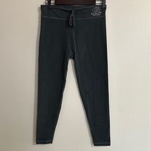 Vintage Gold’s Gym Charcoal Gray Women's Leggings